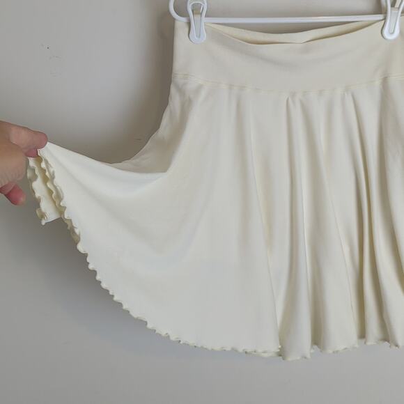 OQQ Flowy Tennis Skirt Gym Yoga Athletic Workout Skort Hidden Pocket Size L - Picture 7 of 8